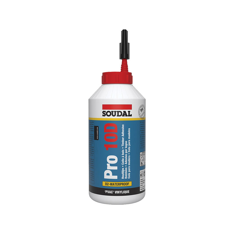 Colle bois D2 prise lente PRO 10D  - SOUDAL