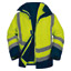 PARKA HAUTE VISIBILITE OPTIMUM3 5 EN 1 JAUNE FLUO/BLEU MARINE - DELTA PLUS PRO